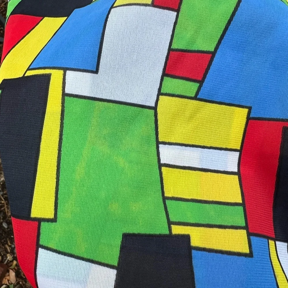 60s Vintage Men's Pajamas, Colorful Rare Print Sleep Set XL